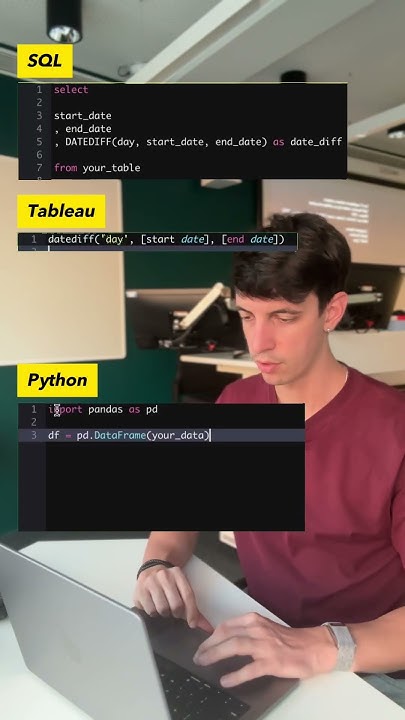 SQL vs Tableau vs Python - calculate the difference between 2 dates ...