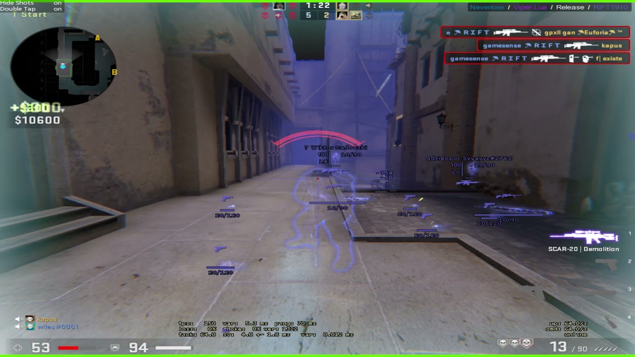 ANTI PREDICTION 1v5 exploit neverlose hvh