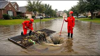 Storm Drain Rescue! Clearing a Massive Blockage Before Major Flooding 🌧️🌊