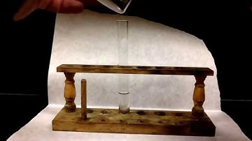 Hydrogen peroxide reacting with manganese dioxide as a catalyst