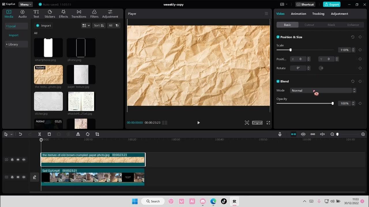 Texture Overlay Tutorial In CapCut PC YouTube