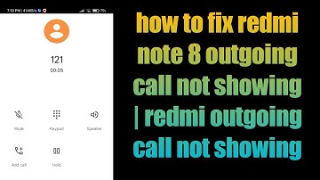 how to fix redmi note 8, 8 pro outgoing call not showing | redmi outgoing call not showing