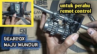 Gearbox maju mundur perahu RC