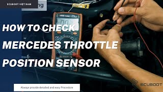 How to check Mercedes throttle position sensor and accelerator pedal position sensor