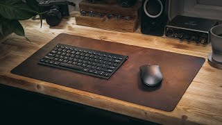 How to Make a Leather Desk Pad | Beginner Leather Tutorial