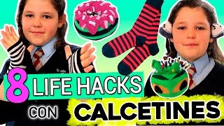 8 Life Hacks con CALCETINES * Ideas para RECICLAR tus calcetines viejos