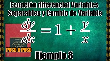 Ecuaciones Diferenciales Variables Separables y Cambio de Variable Solucionario M. Spiegel Inciso 1