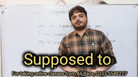 Supposed to | By Syed Ali Raza Kazmi