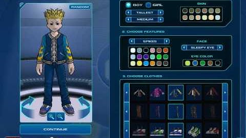 FusionFall Character Creation