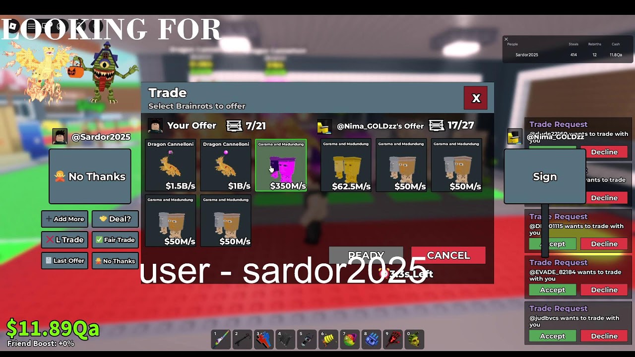 Trading live in SAB - YouTube