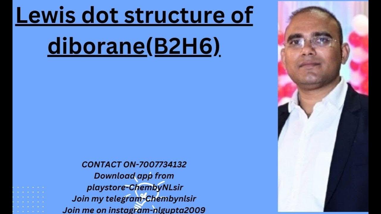 Lewis dot structure of diborane(B2H6) YouTube