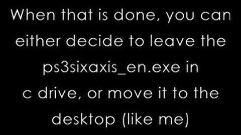 How to get your Ps3 Controller to work with a PC