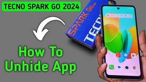 Techno Spark Go 2024 app unhide kaise kare, how to remove hidden apps, how to unhide App, app hide
