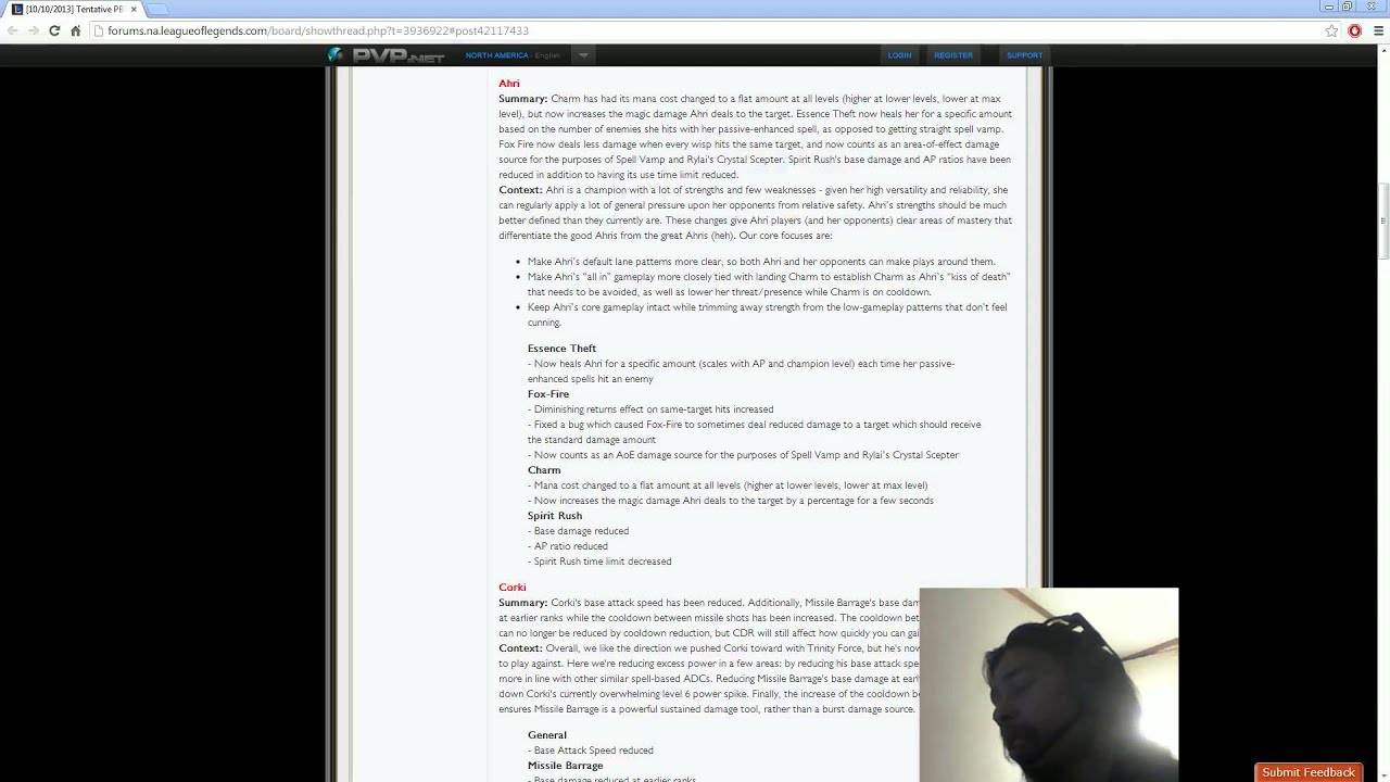 Ahri Nerfs Spotlight (Patch 3.13) - League of Legends Balance Change Preview