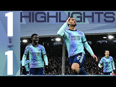 A point apiece in west London ⚖️ | HIGHLIGHTS | Fulham vs Arsenal (1-1) | Saliba