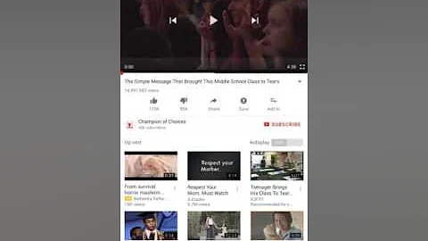 The simple message that brought a middle school to tears reaction 😔😭😢😖💜💔