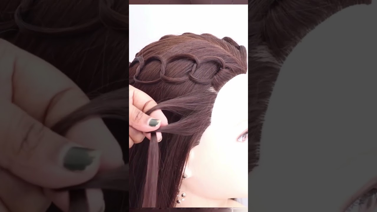 Beautiful Braided Hairstyle for Weddings 💍 #WeddingHair #Shorts #Braids