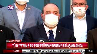 TÜRKİYE’NİN 3 AŞI PROJESİ İNSAN DENEMELERİ AŞAMASINDA Resimi