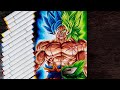 Drawing Goku and Broly | Awakened Legends Unleashed