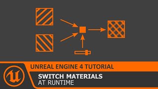 UE4 How to Switch Materials at Runtime using Blueprints in Unreal Engine 4 Tutorial
