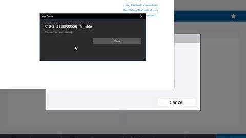 Trimble Access 2020 bluetooth