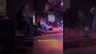 Local country musician falls off stage #shorts