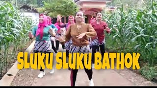 Senam kreasi lagu daerah Sluku Sluku Bathok//koreo mudah dan simple//by Fina kreasi//trio semox dkk