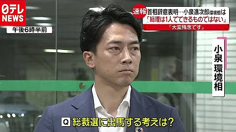 安倍首相辞意表明…小泉进次郎环境相は？　（2020年8月28日放送 news every. より） - 天天要闻