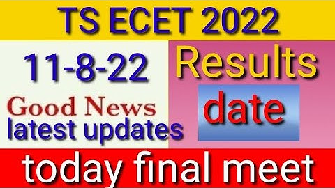 TS ECET Results 2022/TS ECET Results date 2022/ts ecet results date and time 2022/ts ecet results///