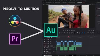 Audio from Davinci resolve in Adobe audition #davinciresolve #Adobe audition #videoediting