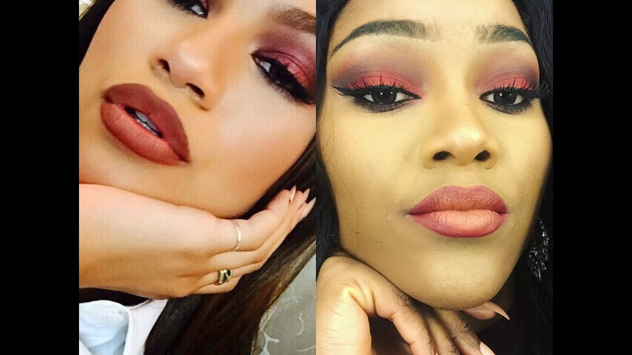 Valentine's day makeup tutorial inspired by (ZENDAYA) - YouTube