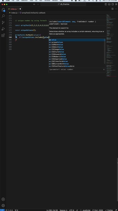 Find Unique Numbers Using forEach in JavaScript #JavaScript #CodingTips ...