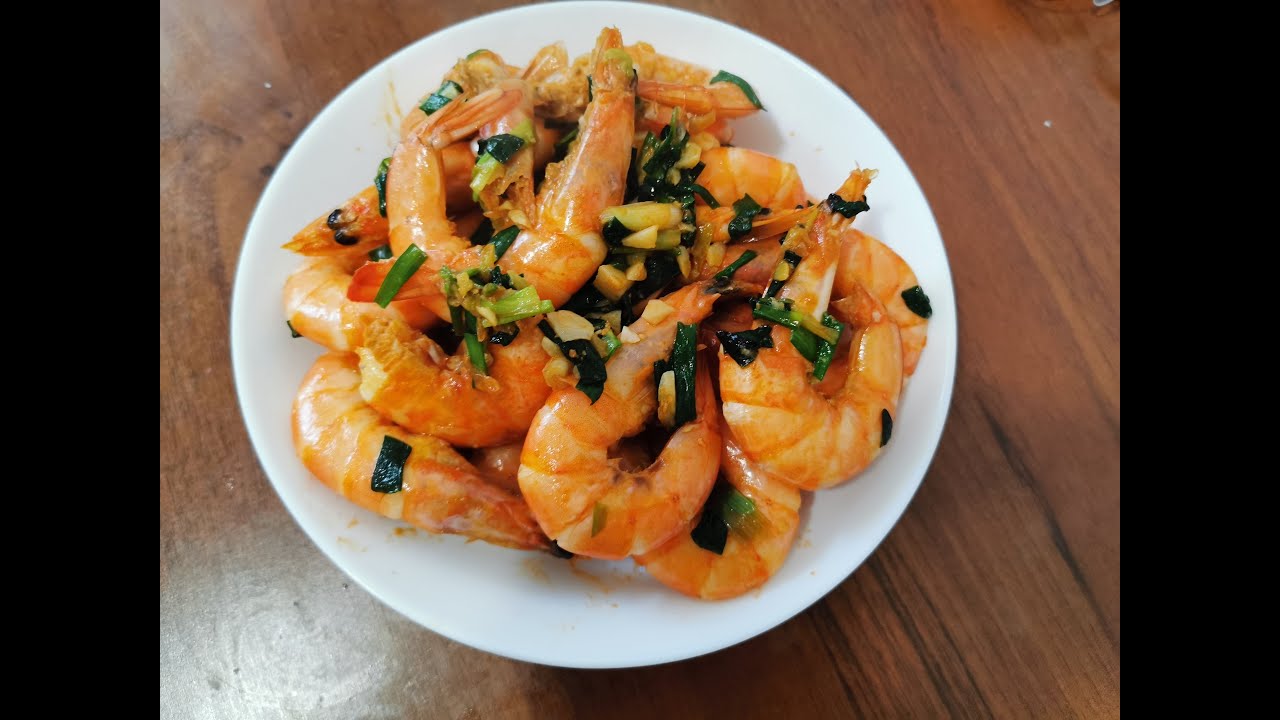 Kuchnia Chińska 中国美食: Krewetki bardzo prosty sposób . . )