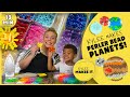 Kylee Makes Perler Bead Planets | DIY Solar System for Kids | Perler Planet Arts and Crafts for Kids