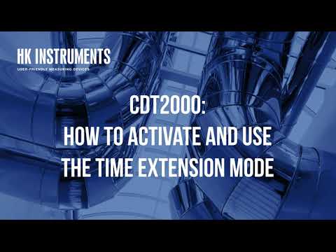CDT2000: How to activate and use the time extension mode