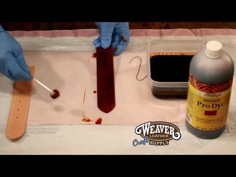 Video: Dyeing leather at home