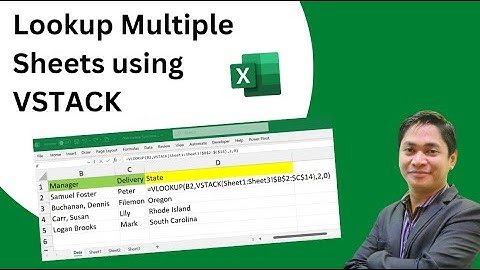 VLOOKUP Multiple Sheets using VSTACK