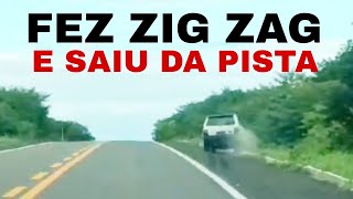 Cara do fiat uno fazendo Zig Zag acabou saindo da pista