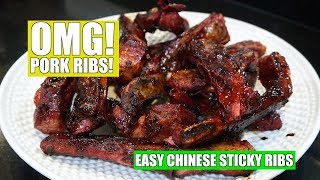 OMG Pork Ribs - Chinese Pork Ribs - Sticky Red Pork Ribs - Spare Ribs Recipe - Char Siu Style