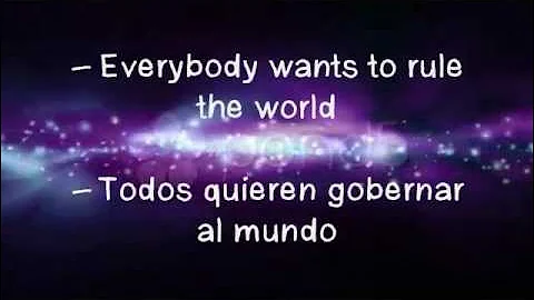 Everybody Wants to Rule the World-Tears for Fears (letra & traducción)
