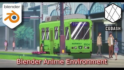 Anime Environment  PART 1| Blender 3.3 | CGDASH