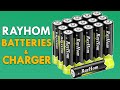 RayHom AA Rechargeable Batteries 2800mAh Ni-MH and RayHom Battery Charger Unboxing and Quick Review