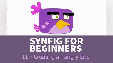 Synfig for beginners: 11 - Creating an Angry Bird (timelapse)