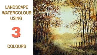 Autumn Trees Landscape Painting For Beginners