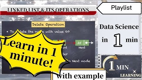 Learn Linked List in 1 minute Part1 - Data Structure Linked list