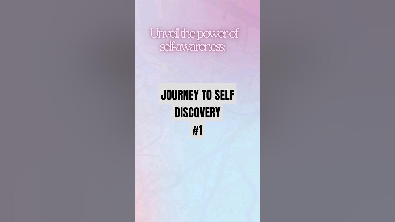 Journey To Self Discovery ep 1 YouTube