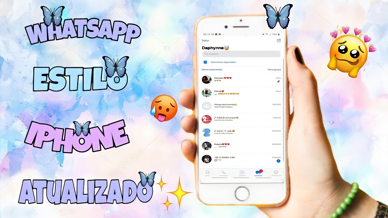SAIU! NOVA ATUALIZAÇÃO DO WHATSAPP IGUAL IPHONE NO ANDROID 2021 - YouTube