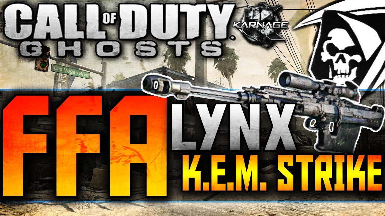 COD: Ghosts - "LYNX Sniper Rifle" FFA KEM STRIKE on Octane + Story! (COD Ghosts Gameplay)