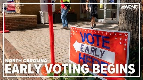 Early voting begins in North Carolina