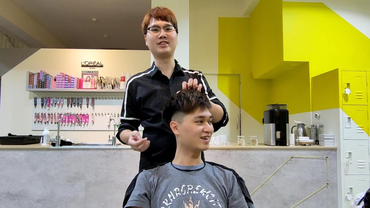 過年前先幫甫哥哥 換個髮型 等過年後有空再幫他染頭髮【Bobo TV日常】